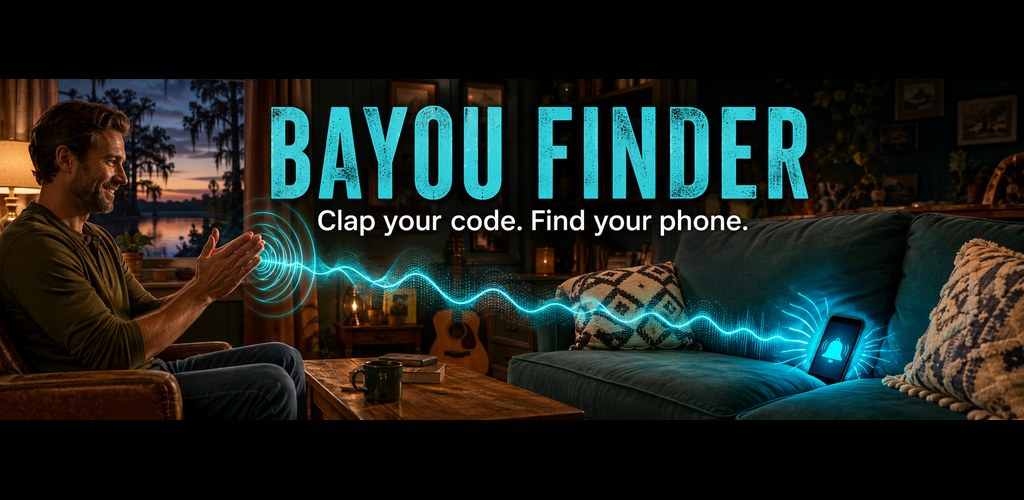 Bayou Finder — clap to find your phone