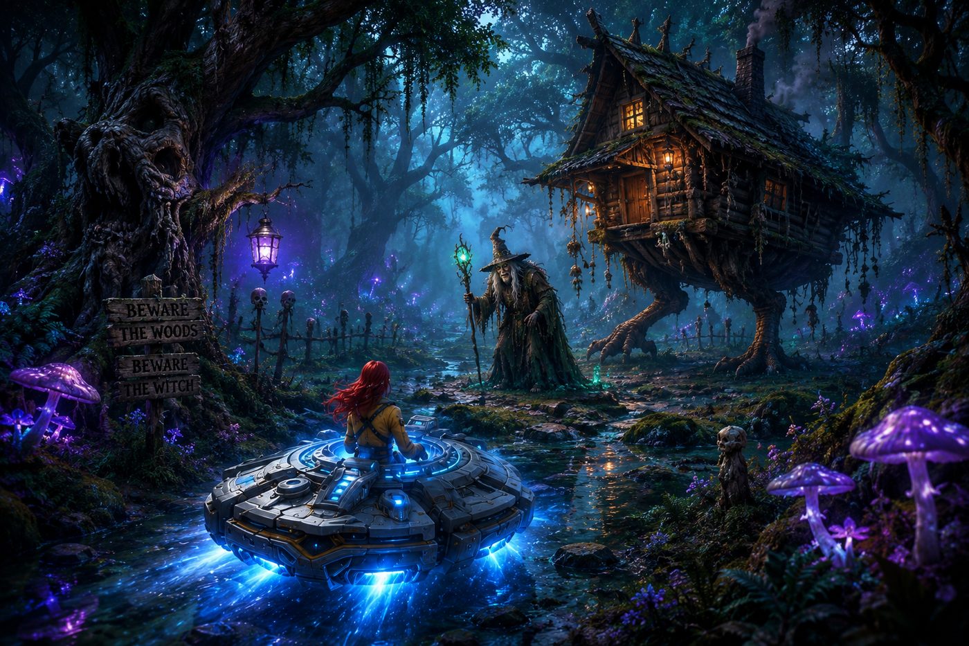 Driftlands — the witch's roaming house deep in the glowing woods