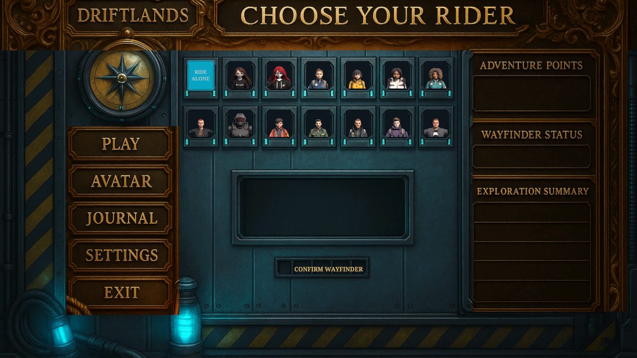 Driftlands screenshot — the researcher hangar